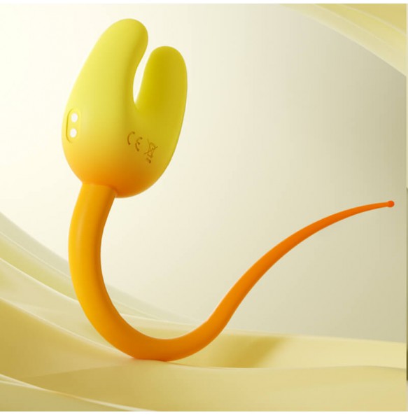 MizzZee - U-Shape Breast Clitoral Vibrator (Chargeable - Yellow)
